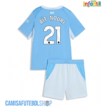 Camisa de time de futebol Manchester City Rayan Ait-Nouri #21 Replicas 1º Equipamento Infantil 2026-27 Manga Curta (+ Calças curtas)